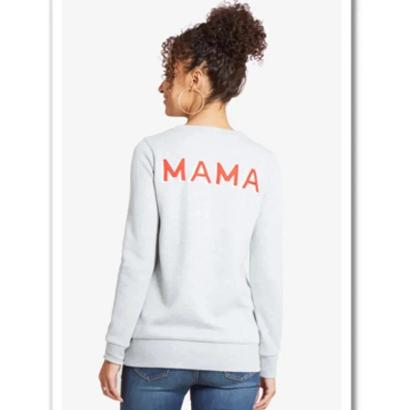 Ingrid & Isabel Mama Crewneck Grey Sweater sz XS - Picture 3 of 10